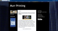 Desktop Screenshot of murrprintingblog.blogspot.com