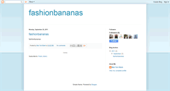 Desktop Screenshot of fashionbananas.blogspot.com