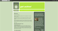 Desktop Screenshot of getactivetoday.blogspot.com
