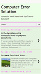 Mobile Screenshot of computererrorsolution4you.blogspot.com