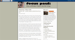 Desktop Screenshot of focuspaul.blogspot.com