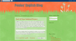 Desktop Screenshot of poulosenglishblog.blogspot.com