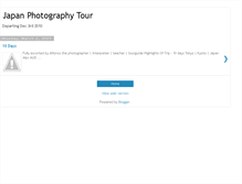 Tablet Screenshot of japanphotographytour.blogspot.com