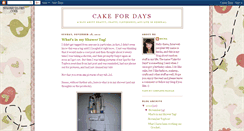 Desktop Screenshot of cakefordays.blogspot.com