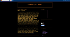 Desktop Screenshot of dragonatplay.blogspot.com