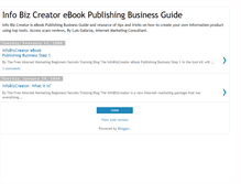Tablet Screenshot of infobizcreator.blogspot.com