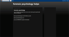 Desktop Screenshot of forensic-psychology-help.blogspot.com