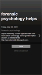 Mobile Screenshot of forensic-psychology-help.blogspot.com