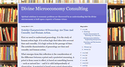 Desktop Screenshot of divinemicroeconomyconsulting.blogspot.com