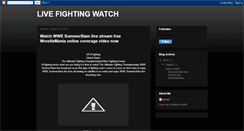 Desktop Screenshot of livefreefighting.blogspot.com