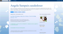 Desktop Screenshot of angelasampaiosaudedoser.blogspot.com