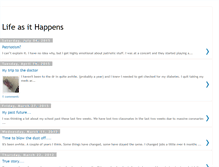 Tablet Screenshot of lifeasithappens2.blogspot.com