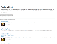 Tablet Screenshot of foodiesheart.blogspot.com