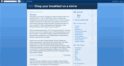 Desktop Screenshot of chopyourbreakfastonamirror.blogspot.com