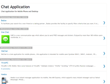 Tablet Screenshot of chat-application.blogspot.com