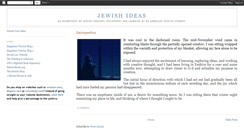 Desktop Screenshot of jewishideas.blogspot.com