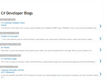 Tablet Screenshot of csharpdotnetdev.blogspot.com