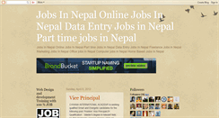 Desktop Screenshot of nepalijobs.blogspot.com