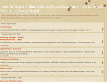 Tablet Screenshot of nepalijobs.blogspot.com