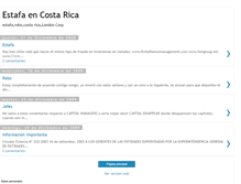 Tablet Screenshot of estafaencostarica.blogspot.com