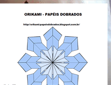 Tablet Screenshot of orikami-papeisdobrados.blogspot.com