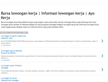 Tablet Screenshot of bursalowongankerja.blogspot.com