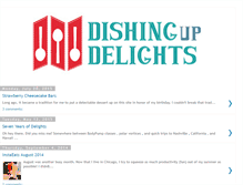 Tablet Screenshot of dishingupdelights.blogspot.com