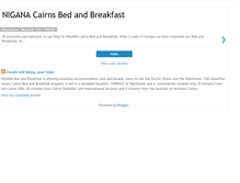 Tablet Screenshot of niganacairnsbedandbreakfast.blogspot.com
