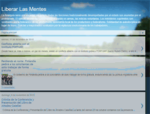 Tablet Screenshot of liberarlasmentes.blogspot.com