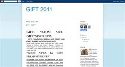 Desktop Screenshot of 2011gift.blogspot.com