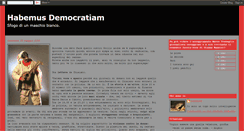 Desktop Screenshot of habemusdemocratia.blogspot.com