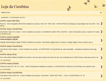 Tablet Screenshot of lojadacarabina.blogspot.com
