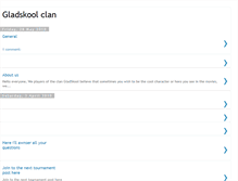 Tablet Screenshot of gladskool.blogspot.com