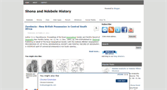Desktop Screenshot of history-of-the-ndebele.blogspot.com
