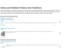 Tablet Screenshot of history-of-the-ndebele.blogspot.com