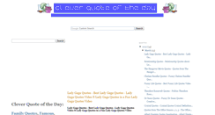 Desktop Screenshot of cleverquoteofheday.blogspot.com