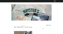 Desktop Screenshot of haystersscraps.blogspot.com