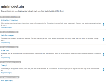 Tablet Screenshot of minimoestuin.blogspot.com