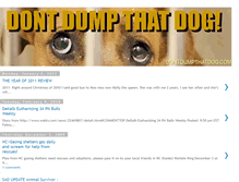 Tablet Screenshot of dontdumpthatdog.blogspot.com