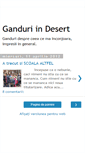 Mobile Screenshot of ganduriindesert.blogspot.com