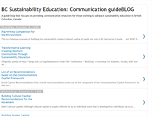 Tablet Screenshot of communicatingsustainability.blogspot.com
