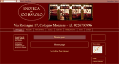 Desktop Screenshot of centobarolo.blogspot.com
