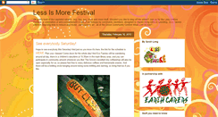 Desktop Screenshot of lessismorefestival.blogspot.com