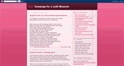 Desktop Screenshot of leithmuseum.blogspot.com