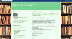 Desktop Screenshot of escolamonsenhorjja.blogspot.com