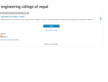 Tablet Screenshot of engineeringcollegenepal.blogspot.com