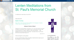 Desktop Screenshot of lentenreflect2011.blogspot.com