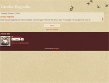 Tablet Screenshot of carolas-magnolia.blogspot.com