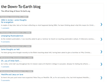Tablet Screenshot of down-to-earthblog.blogspot.com