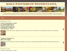 Tablet Screenshot of dailypaintersofpennsylvania.blogspot.com